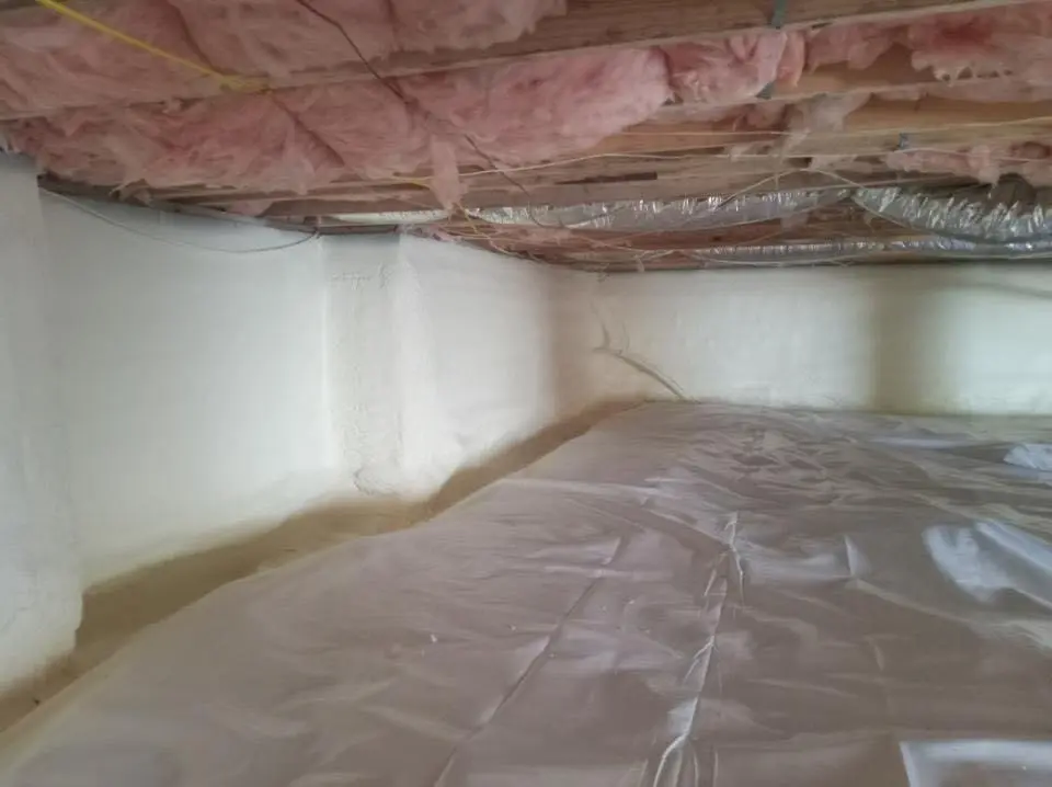 Crawl space encapsulation with closed-cell spray foam for Roof Maintenance in Shallotte